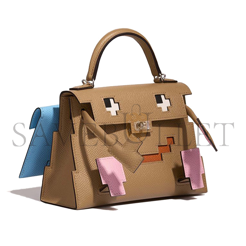 H**mes master kelly dole picto palladium hardware (18*15*6cm)